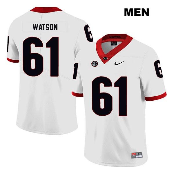 Georgia Bulldogs Men's Blake Watson #61 NCAA Legend Authentic White Nike Stitched College Football Jersey MRZ0356KD